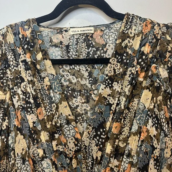 Ulla Johnson Aliya silk floral dress